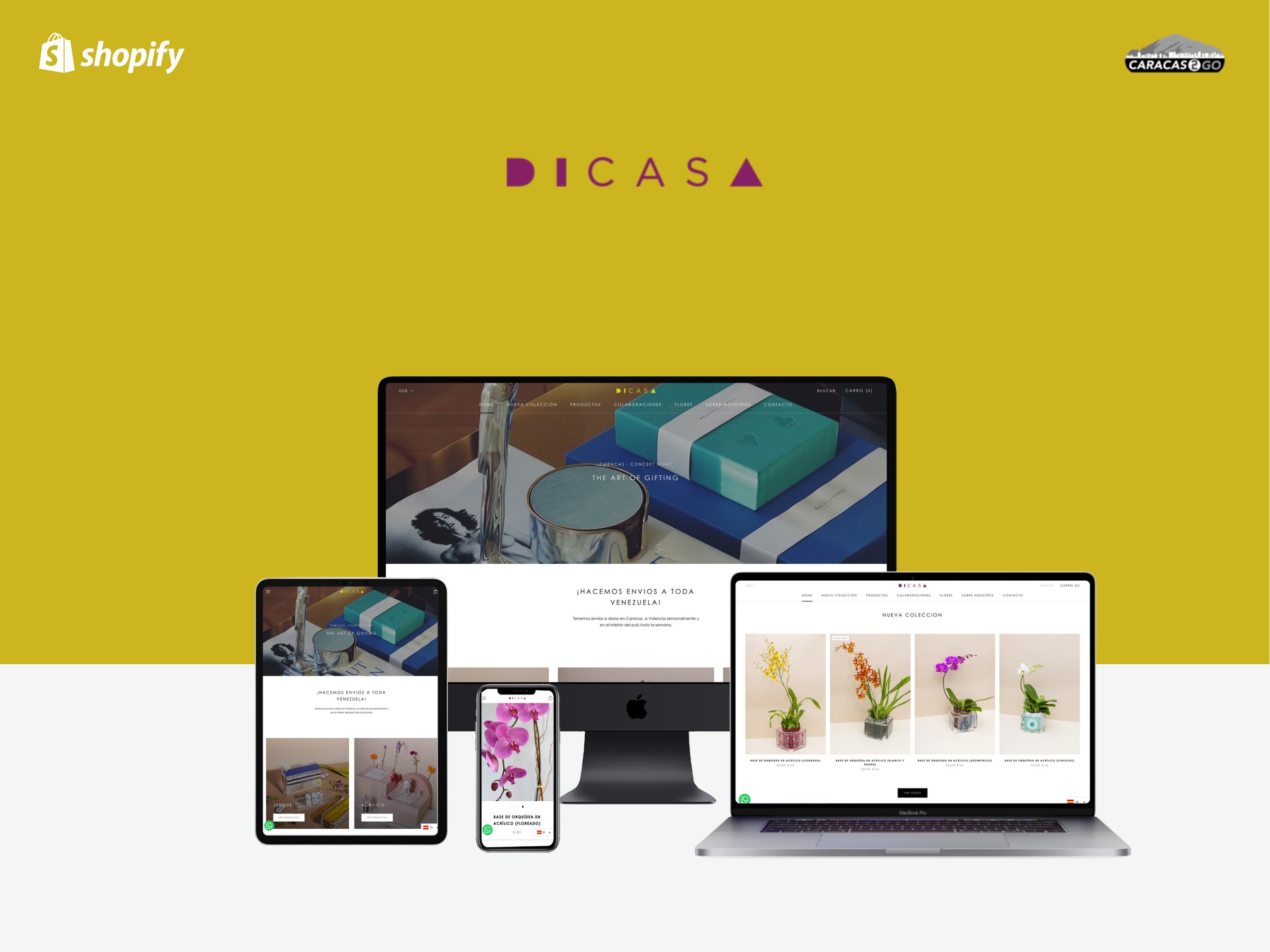 Mockup de DiCasa en varios dispositivos