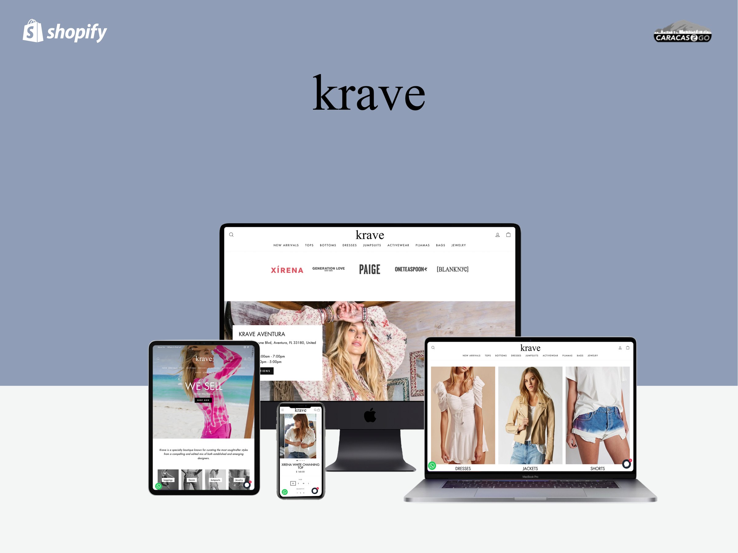 Mockup de Krave en varios dispositivos