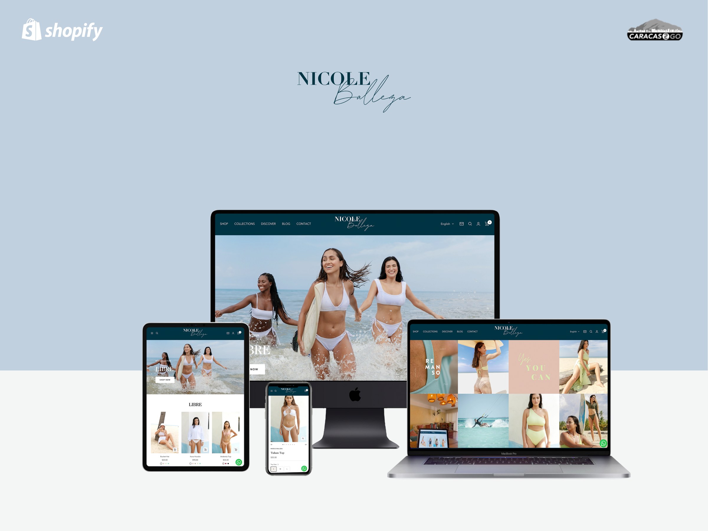 Mockup de Nicole Balleza en varios dispositivos