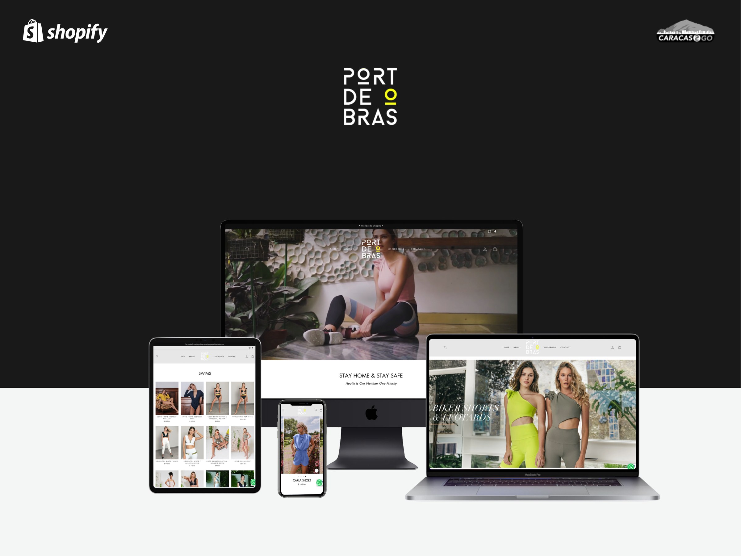 Mockup de Port de Bras en varios dispositivos